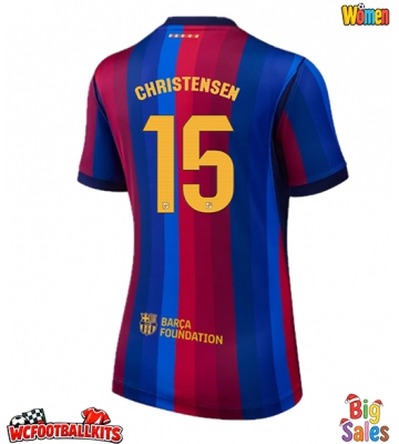 Barcelona Andreas Christensen #15 Replica Home Stadium Shirt for Women 2026-27 Short Sleeve